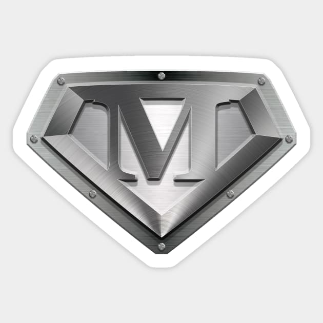 Super Sleek Style M Symbol Sticker by TheGraphicGuru
